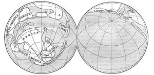 Diagramm der Erde während der Karbonzeit, 1922 von Unbekannt