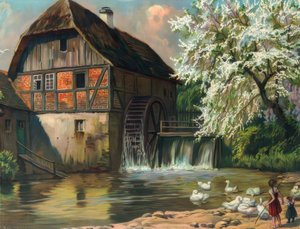 Die alte Rote Mühle von Unbekannt