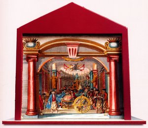 Diorama: Freimaurerisches Deutschland Der Tempel der Freimaurerschätze, 1750