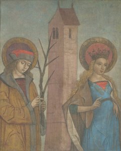 Diptychon der Heiligen Achatius, Barbara, Apollonia und Sebald, ca. 1490