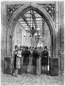 Trennwand und Lobby, House of Commons, Westminster, London von Unbekannt