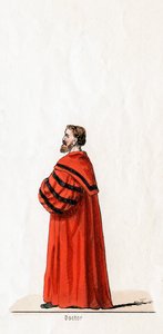 Doktor Butts, Kostümentwurf für Shakespeares Stück, Heinrich VIII., 19. Jahrhundert