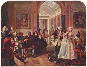 Doktor Johnson im Vorzimmer von Lord Chesterfield, wartet auf eine Audienz, 1748 von Unbekannt