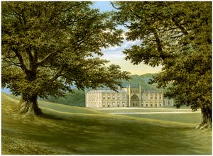 Donington Castle, Leicestershire, Heimat der Familie Abney-Hastings, ca. 1880 von Unbekannt