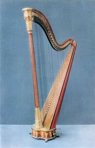 Doppelpedalharfe, hergestellt von Erard Frères, Paris, Mitte des 19. Jahrhunderts, 1948