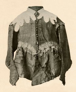 Wams aus schwarzer Seide mit Galonspitzen und silbernen Agraffen, 17. Jahrhundert, 1937