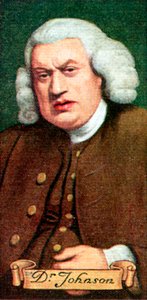 Dr. Johnson, aus einer Serie von Zigarettenkarten, 1935