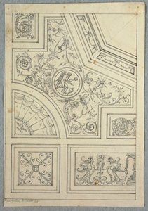 Zeichnung, Entwurf für eine Decke, ca. 1800 von Unbekannt