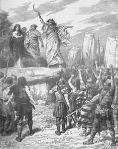 Druiden ermutigen die Briten, die Landung der Römer zu verhindern, 43, 1905