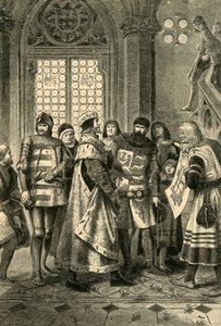 Herzog Rudolf IV. als Gründer des Stephansdoms, ca. 1360, 1890 von Unbekannt