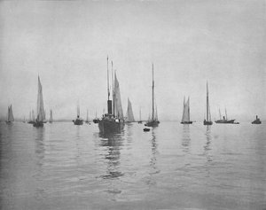Früher Morgen in der New Yorker Bucht, um 1897 von Unbekannt