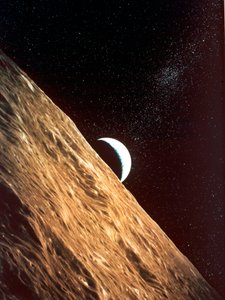 Erdaufgang von der Mondoberfläche, Apollo-Mission, 1969