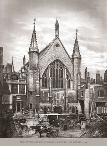 Ostseite der Guild Hall und Bibliothek von Unbekannt