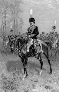 Edward VII. als Oberst des 10. Husarenregiments, 1902