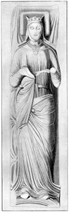Abbild von Königin Eleonore, Gemahlin von Heinrich II., 13. Jahrhundert, 1910
