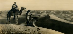 Ägypten - Ausblick in die Wüste, ca. 1918-ca. 1939 von Unbekannt