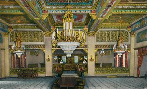 Aufwändiges Interieur des Casinos und berühmte Goldbar, Hotel Agua Caliente von Unbekannt