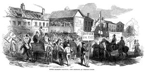 Wahlkampf in Stepney Green während der Tower Hamlets Wahl, London, 1852