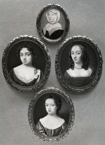 Elizabeth Cromwell, Mutter von Oliver Cromwell, und seine Töchter, Mary, Elizabeth und Bridget, 1899