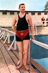 Emil Rausch, deutscher Schwimmer, Olympische Spiele, St. Louis, USA, 1904, 1936