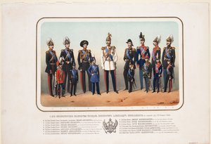 Kaiser Alexander II. in der Galauniform des Leibgarde-Kavallerieregiments, 1856 von Unbekannt