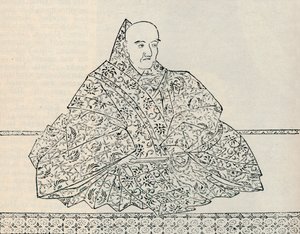 Kaiser Go-Uda von Japan, in dessen Regierungszeit die Mongolenarmada zerstört wurde, 1907