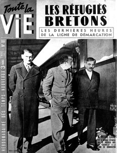 Ende der Demarkationslinie zwischen deutsch besetztem und Vichy-Frankreich, März 1943