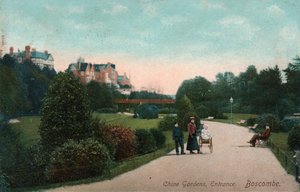 Eingang zu den Chine Gardens, Boscombe, Dorset, ca. 1905