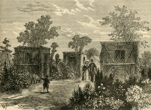 Eingang zu den Zoologischen Gärten im Jahr 1840, um 1876 von Unbekannt