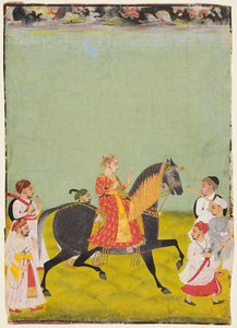 Reiterbildnis von Raj Singh II., Sohn von Pratap Singh, reg. 1752-55, ca. 1760 von Unbekannt
