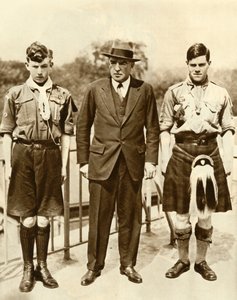 Ernest Shackleton mit James Marr und Norman Mooney, 1921, 1935