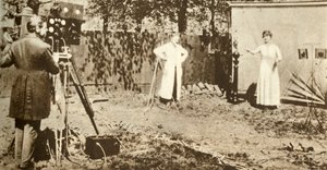 Eugene Lauste nimmt das erste kombinierte bewegte Bild und Ton auf von Unbekannt
