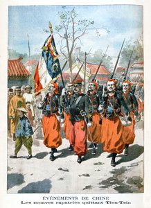 Ereignisse in China, französische Truppen verlassen Tien-Tsin, 1901