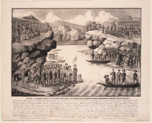 Austausch und Lösegeld von Schamyl der Familie von Prinz David Chavchavadze und Prinzessin Orbelian von Unbekannt