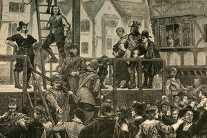 Hinrichtung von Tomkins und Challoner, 1897 von Unbekannt