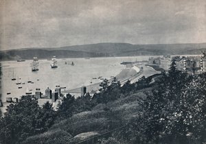 Exmouth - Ansicht des Strandes und des gegenüberliegenden Ufers, 1895