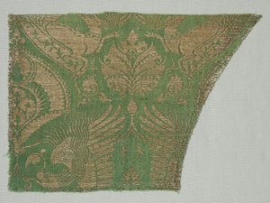 Exotische Goldmuster-Seide, 1360-1400 von Unbekannt