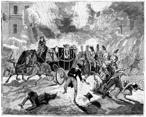 Explosion in der Rue de la Loi, Paris, Frankreich, 24. Dezember 1800 1882-1884 von Unbekannt