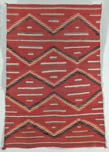 Eyedazzler-Stil-Teppich, ca. 1890-1900