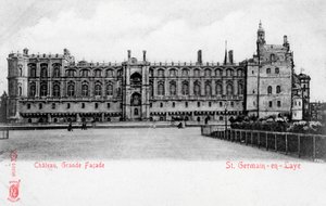 Fassade des Schlosses von St Germain-en-Laye, Frankreich