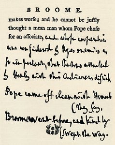 Faksimile eines korrigierten Korrekturabzugs von Johnsons Lives of the Poets, aus dem Original im For