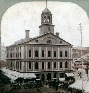 Faneuil Hall, Boston, Massachusetts, USA, spätes 19. Jahrhundert