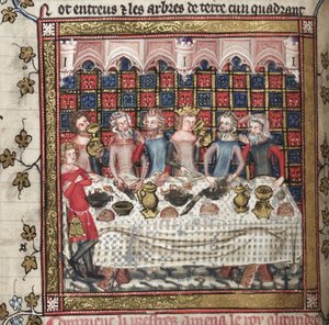 Festmahl in Oxford Ein Zyklus von Alexander-Romanzen, ca. 1400