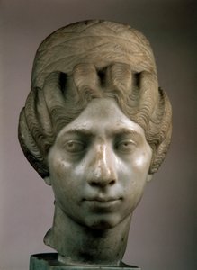 Weibliches Porträtkopf Die syrische Frau, 160-170 von Unbekannt