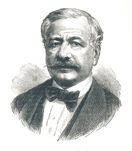 Ferdinand de Lesseps, französischer Diplomat und späterer Entwickler des Suezkanals, 1893 von Unbekannt