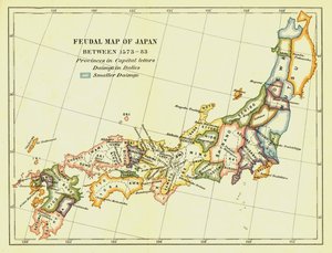 Feudale Karte von Japan zwischen 1573-83, 1903