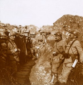Kampfeinheit, Ville-sur-Tourbe, Nordfrankreich, ca. 1914-1918