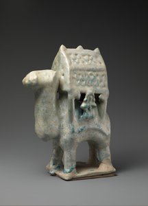 Figur in Form eines Kamels mit Sänfte und zwei Reitern von Unbekannt