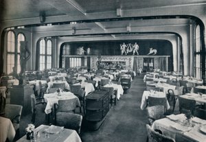 Erste Klasse Speisesaal an Bord der Victoria, 1931 von Unbekannt