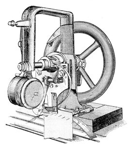 Erste Steppstich-Nähmaschine, erfunden von Elias Howe